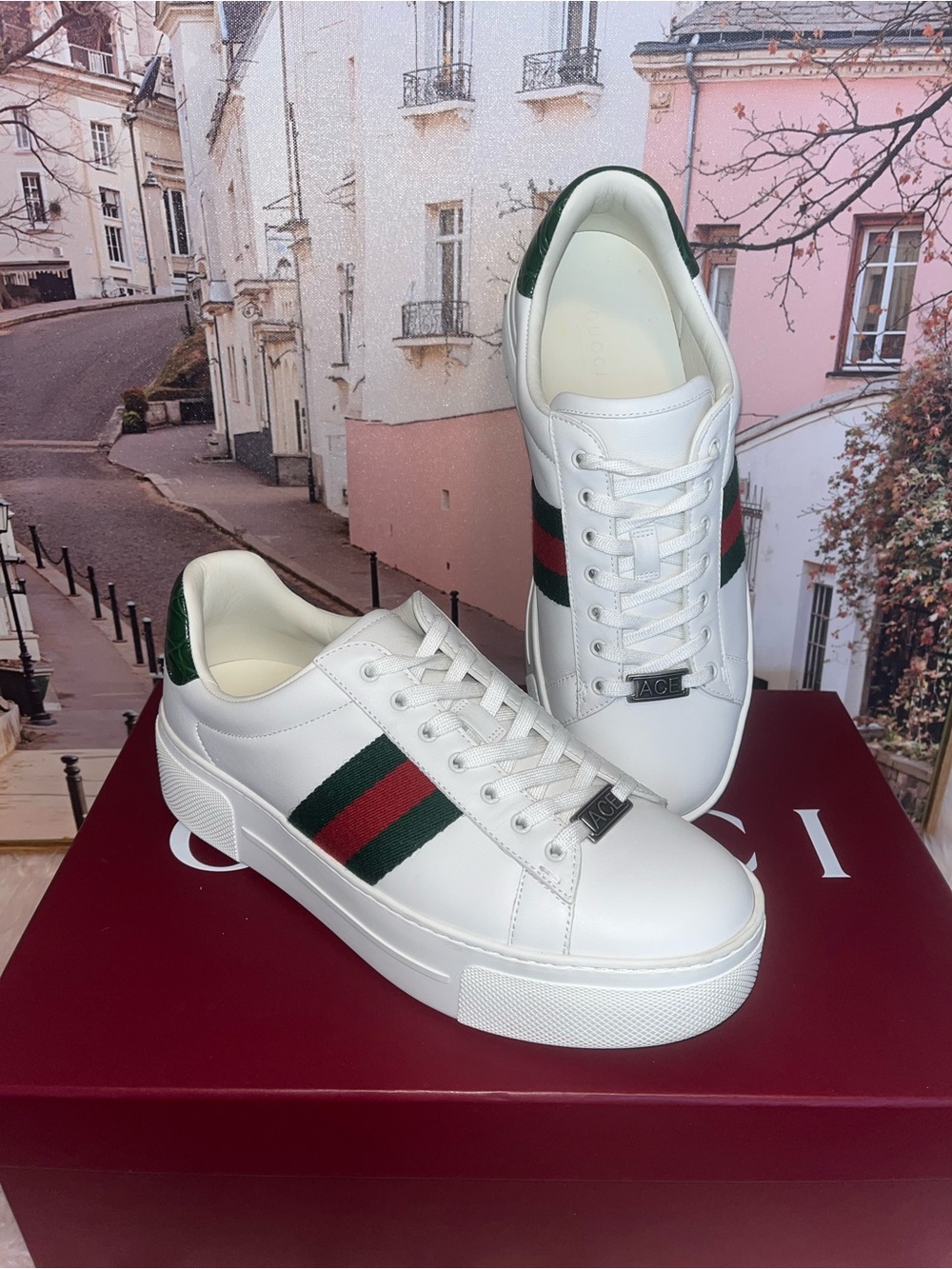 Gucci ACE Platform Women’s Sneakers 8.5/39.5